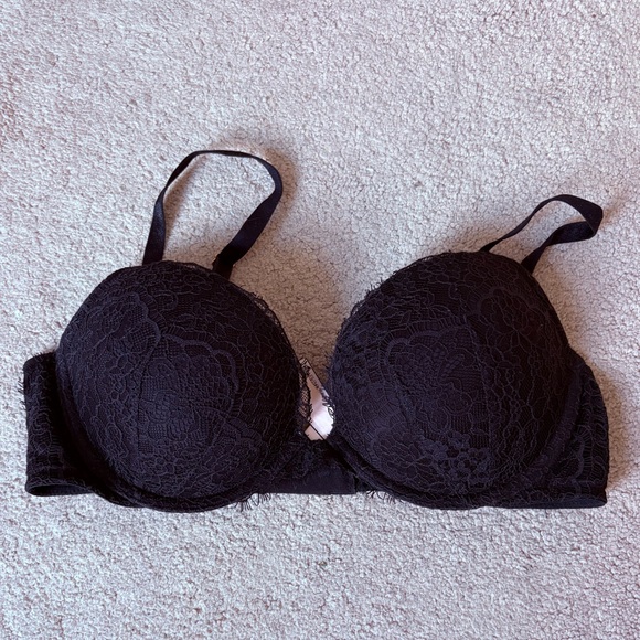 Victoria's Secret Other - Victoria’s Secret Dream Angels Black Lace Push Up Bra